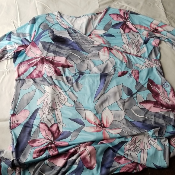 plus sz belted maxi dress - Picture 3 of 5